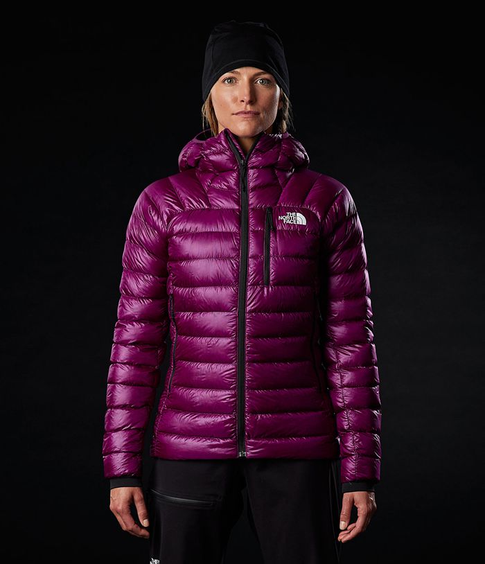 The North Face Womens Puffer Jacket Summit Hoodie 231UNSLEG - Purple
